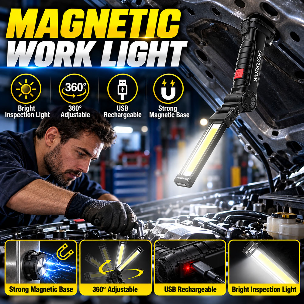 Przenośna lampa robocza LED z  – Car Led Light recenzja i cena
