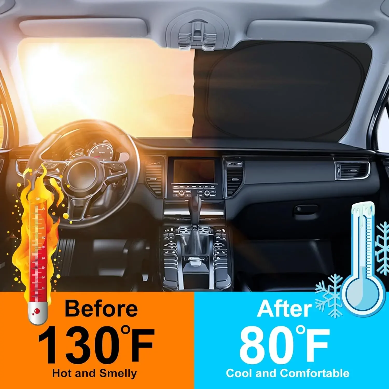 Osłona przeciwsłoneczna na prz – Windshield Sun Shade recenzja i cena
